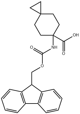 6-((((9H-芴-9-基)甲氧基)羰基)氨基)螺[2.5]辛烷-6-甲酸 结构式